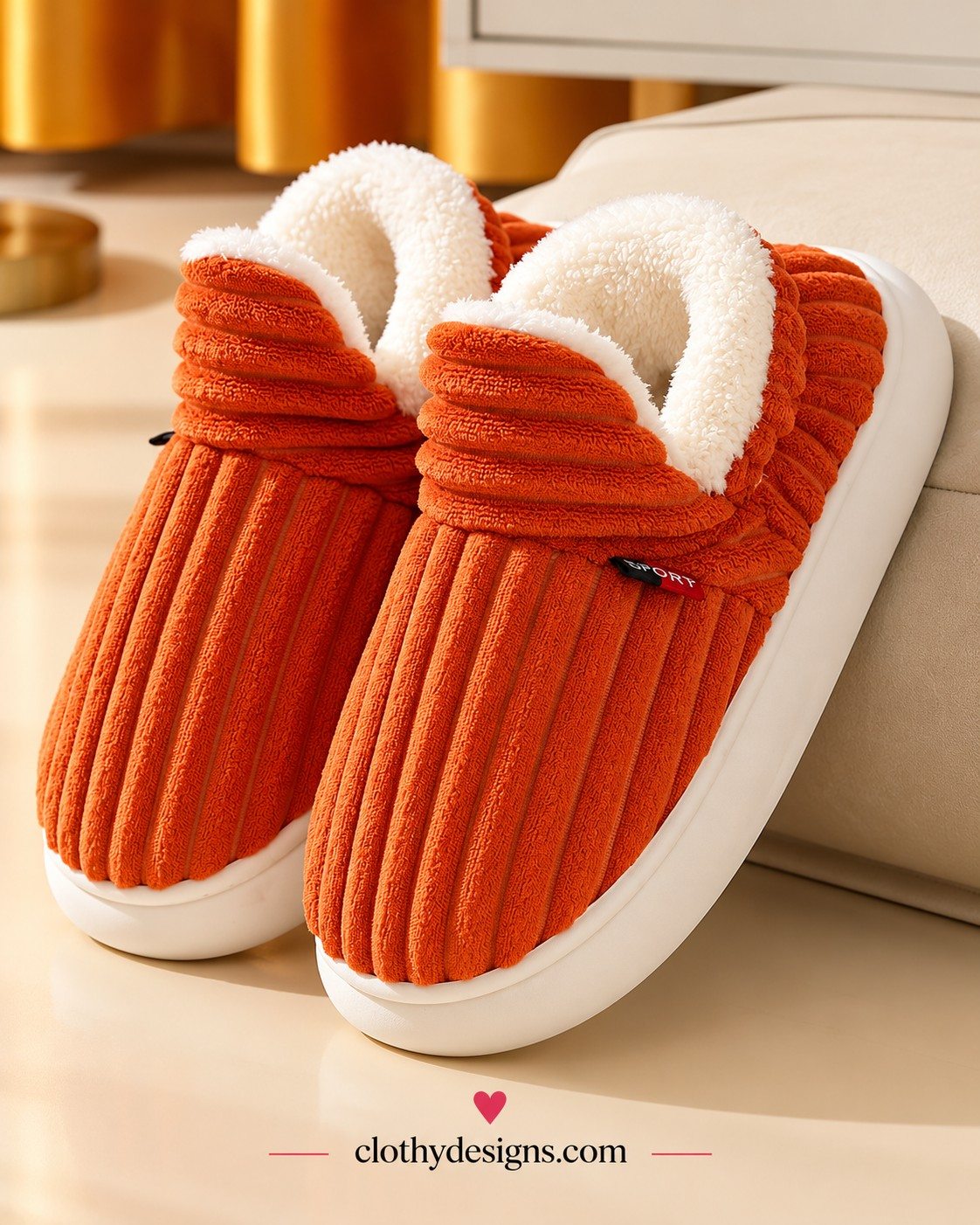 Cozy Fuzzy Winter Slippers for Women – Soft Plush Warm Indoor & Outdoor House Shoes